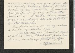 Nachlass Franz Steindachner, Brief von W. J. Holland an Franz Steindachner (20.01.1911), Inv.Nr. 235.05, Seite 2
